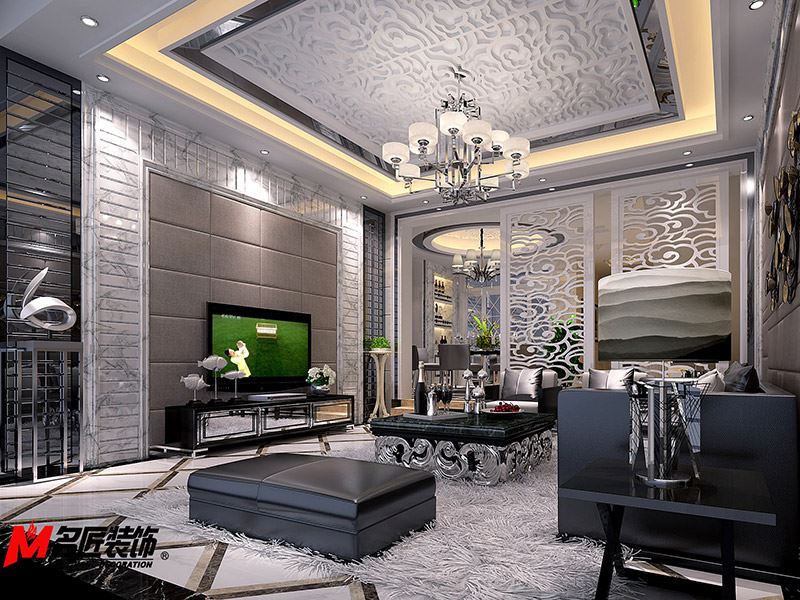 河源市霸王花·麗江花園現(xiàn)代簡(jiǎn)約風(fēng)格別墅裝修案例